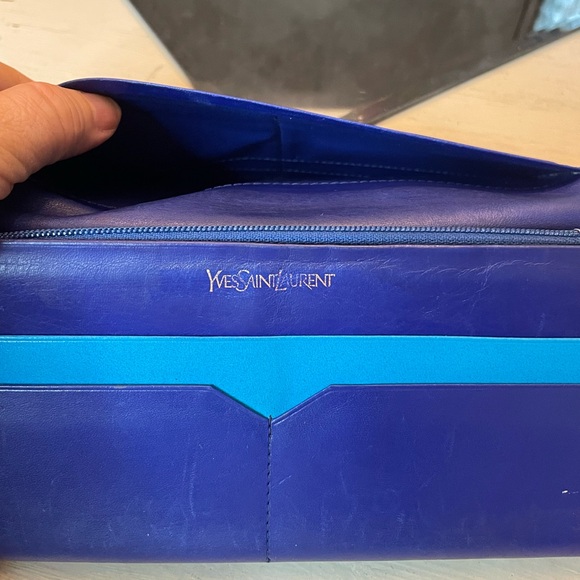 *YSL* colorblock leather bifold long wallet - Picture 9 of 15